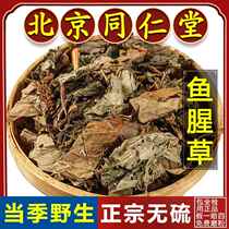 Tongrentang Houttuynia cordata Chinese medicinal material 500g Dabie Mountain Zheergen root dry goods Chinese medicine soaked in water wild Houttuynia cordata for tea