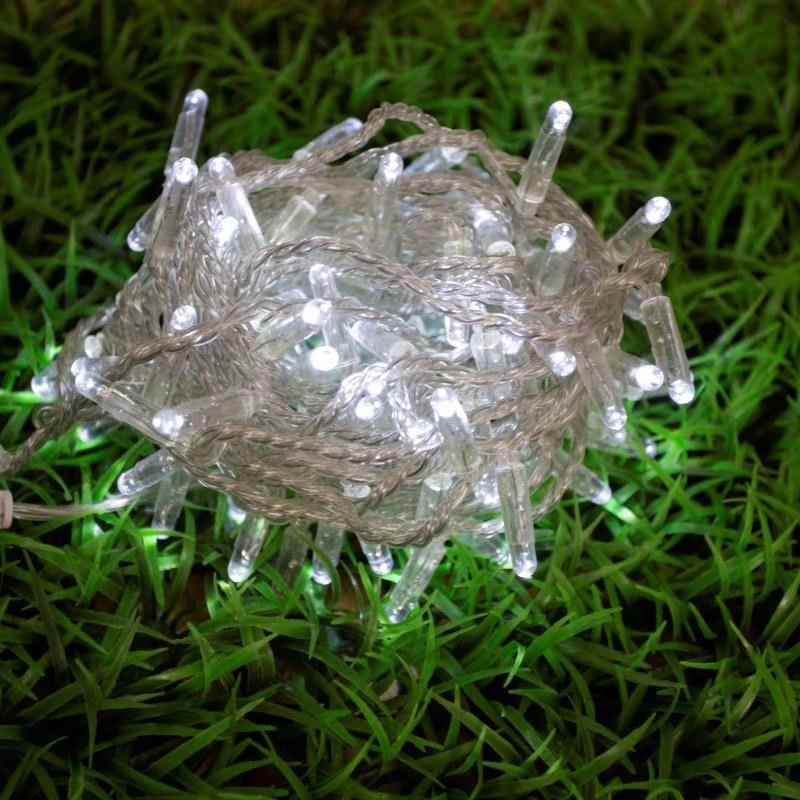 Led Glue-Filled Bubble Shell String Lights with Thickened Wires, Outdoor Waterproof Christmas Atmosphere Flashing Lights for Tree Decoration, Small Colored Lights