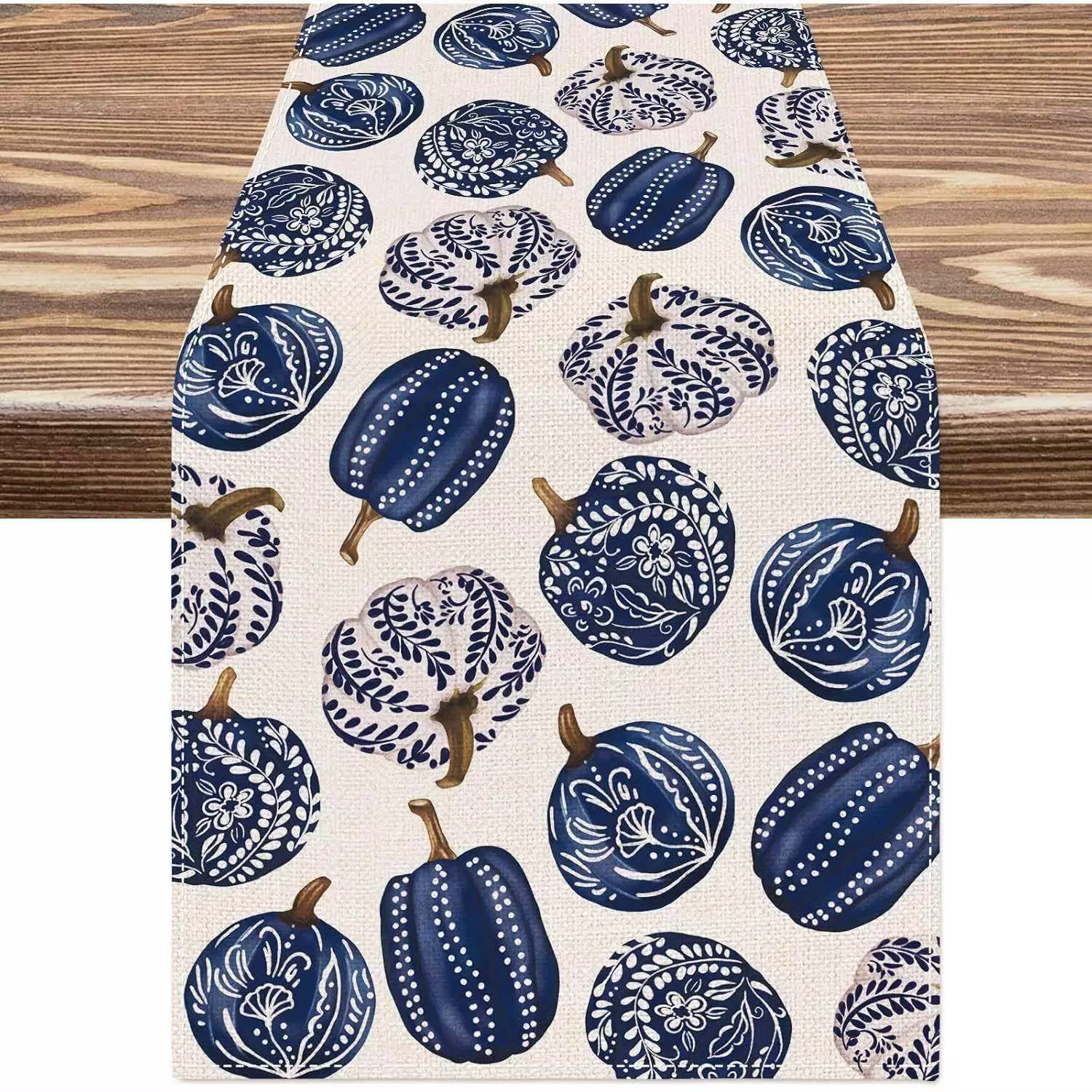 Thanksgiving tablecloth new autumn table runner pumpkin maple leaf linen printed tablecloth living room dining room decoration