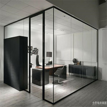 Office steel-protected glass partition wall aluminum alloy louver partition wall office partition glass door high partition wall