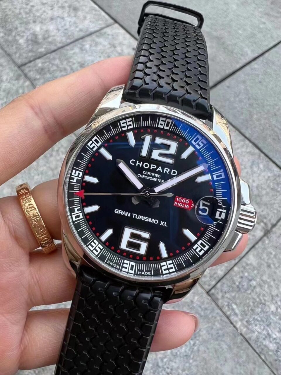 98 New Chopard Classic Racing Series 44mm Automatic Mechanical Calendar Watch Men's Watch 168997 Genuine