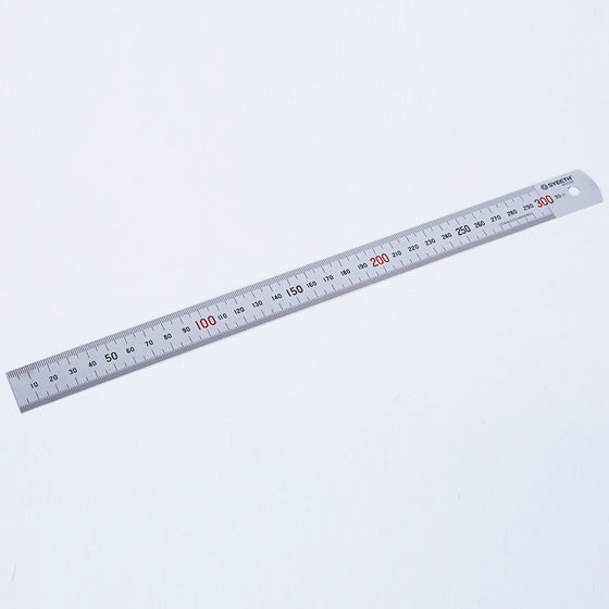 SWIS 스테인리스 스틸 규칙 20cm30cm 다중 스펙 양면 스케일 측정 도구 아트 스틸 규칙