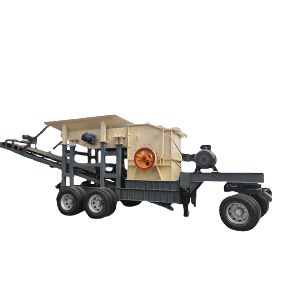 大型移动式制砂机锤式破碎站碎沙石机建筑垃圾处理设备石子破碎