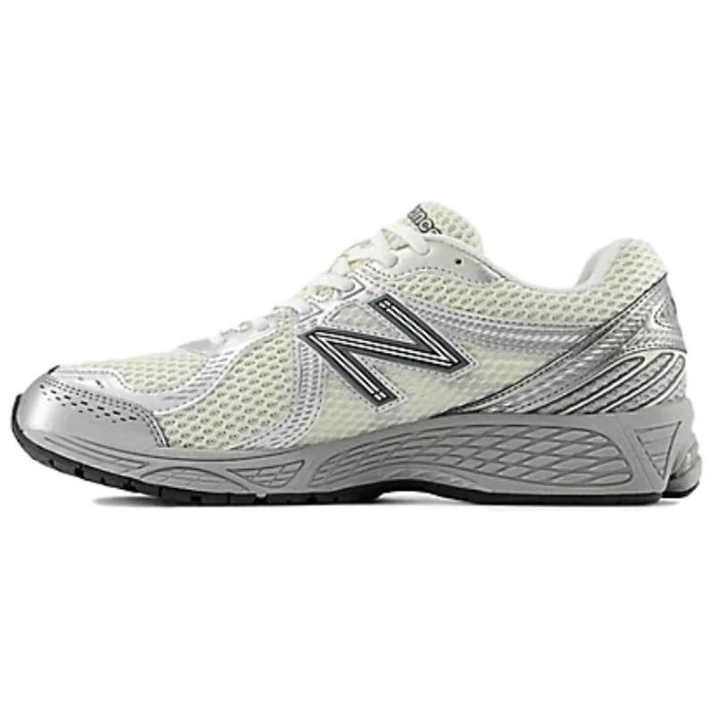 New Balance NB 860 v2 舒适耐用透气 低帮跑步鞋 男女同款 灰白