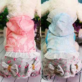 New dog clothes, pet clothing, lace four-leg clothes, spring, summer, autumn and winter new styles