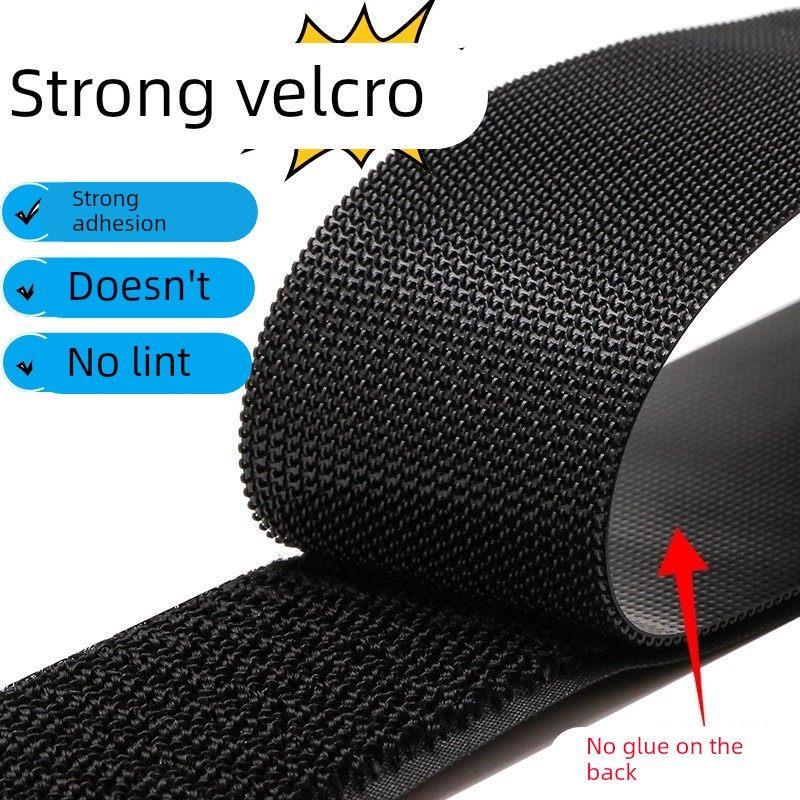 Double-Sided Adhesive-Free Hook and Loop Fasteners, Strong Hook and Loop Fasteners for Shoes, Nylon Hook and Loop Fasteners for Clothes, Adhesive Letter Strips