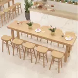 Северный сплошной древесный столик Домохозяйство Простой современный балкон, наклоняющийся на стену узкий столик, батончик высокий столик, чай, чай и стул