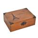 Wooden box retro storage box with lock solid wood desktop storage box debris small box password wooden box household use