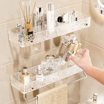 Bathroom storage rack wall-mounted acrylic bathroom toilet toilet toilet toilet wall cosmetic storage rack