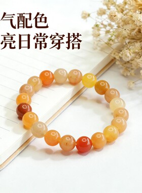【金丝多彩】珩钻金丝玉多彩手串10mm