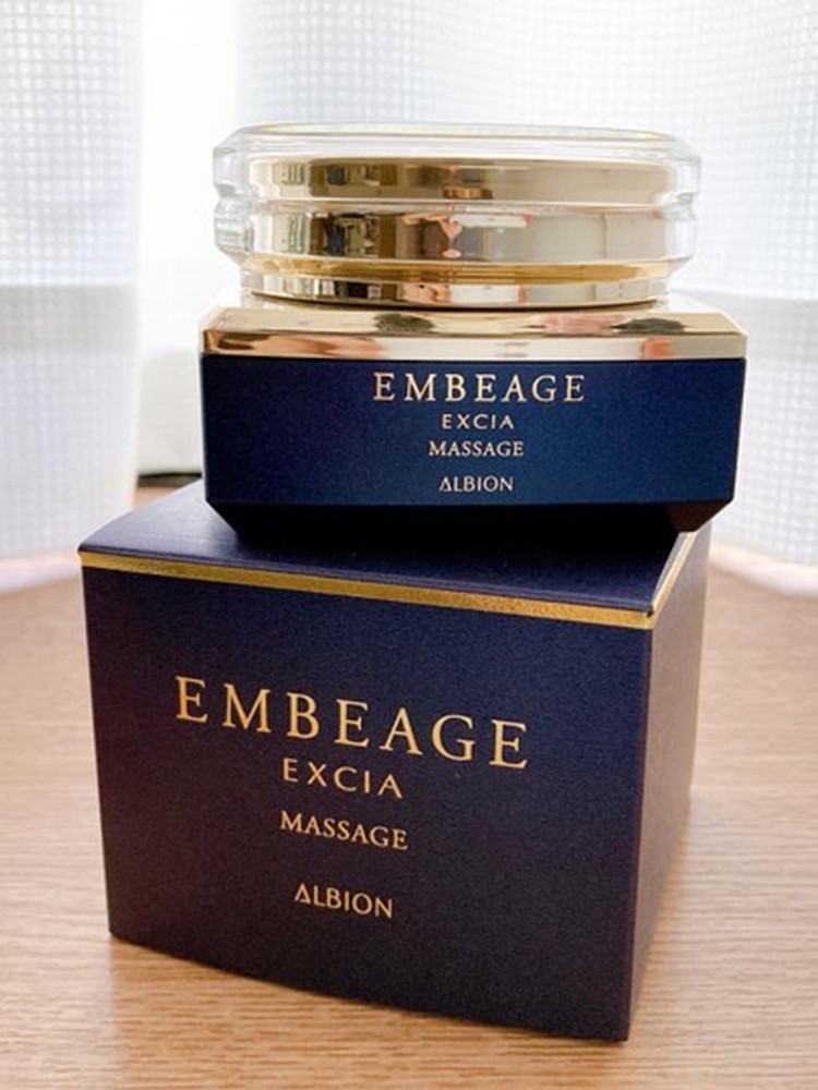 日本代购ALBION澳尔滨EXCIA EMBEAGE雅思晶钻深层修复按摩膏霜80g真的值
