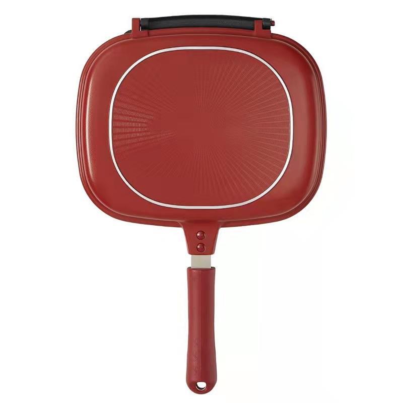 Original Foreign Trade Hapycpall Double-Sided Frying Pan, Non-Stick, for Home Use, Suitable for Frying Fish, Heating, and Making Pancakes