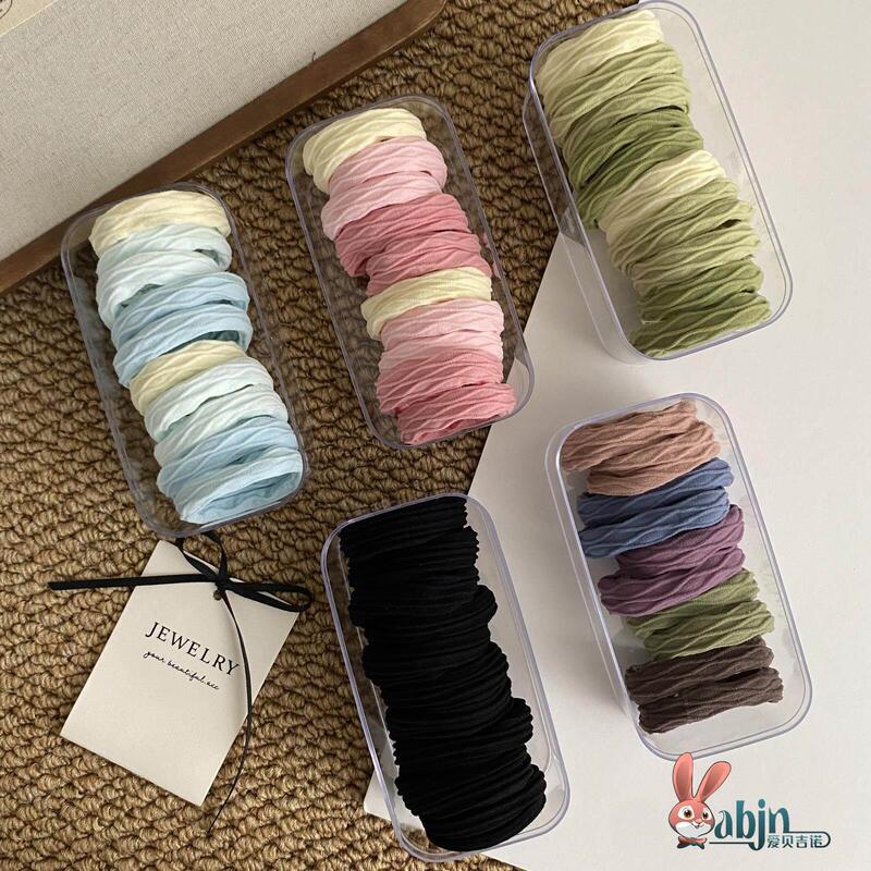 Simple High-Elasticity Durable Rubber Band for Low Ponytail Hair Tie, Thick Bun Hair Ring, 2025 New Style Hair Accessory