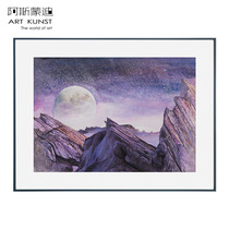 Asmondi Bai Chenyus original watercolor painting Outer Space Planet 2 entrance decoration hanging painting art