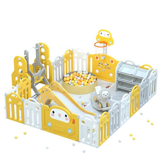 Foldable Children's Playpen, Baby Walking Fence, Indoor Infant Safety Crawling Guardrail for Autumn