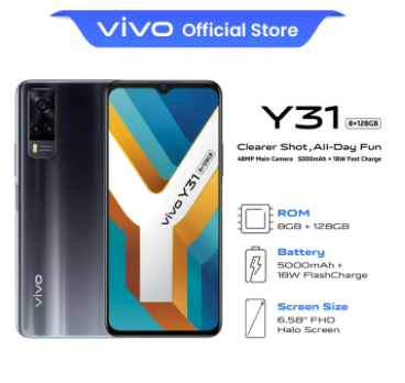 vivo Y31 Smartphone | 8GB + 128GB