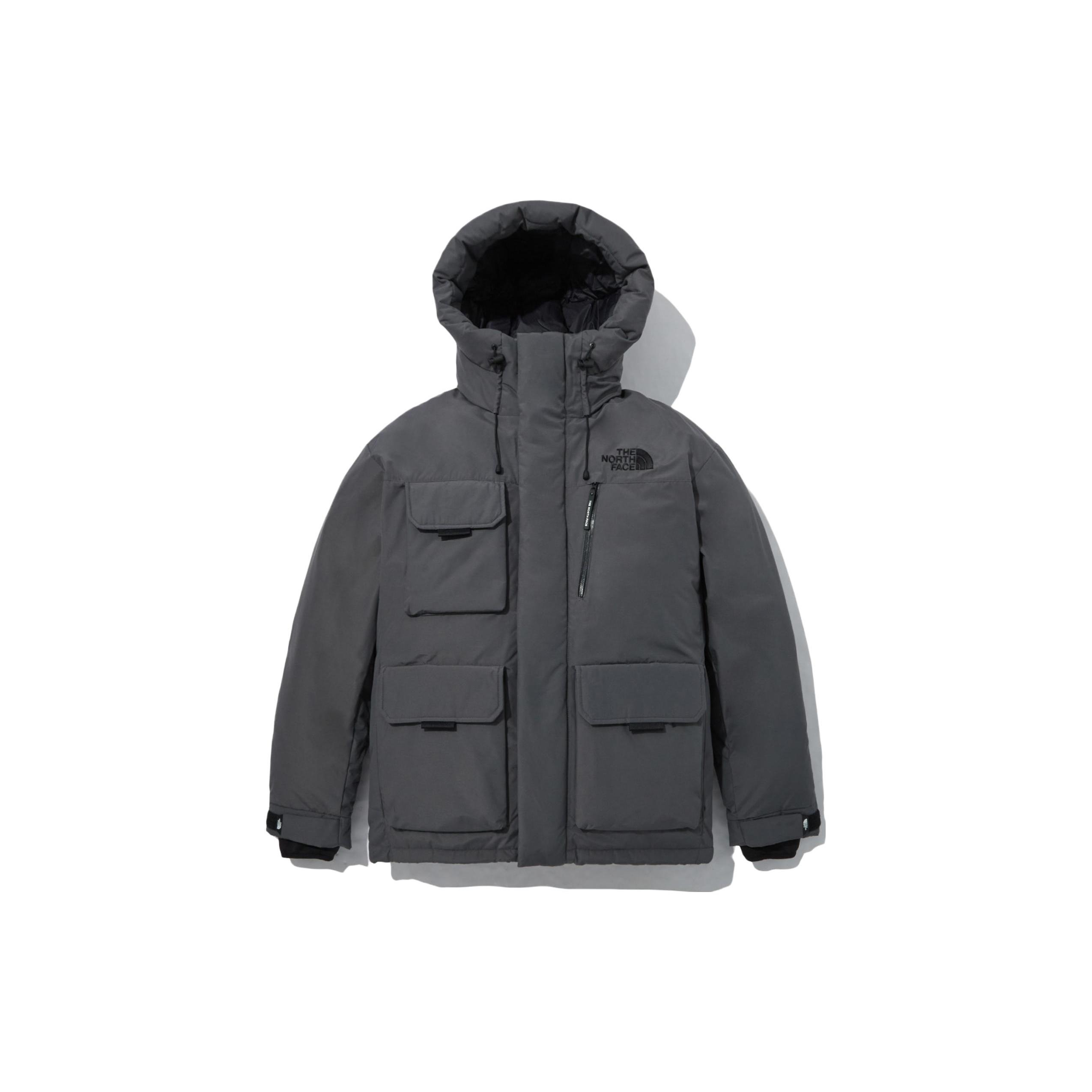 北面THE NORTH FACE 连帽多口袋休闲拉链长袖羽绒服 男款