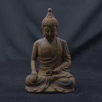 KC1314 wood carving and painted Buddha statue