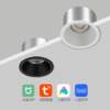 Full spectrum 98 depth anti-glare downlight smart recessed spotlight living room lighting ceiling hole light ceiling without main light