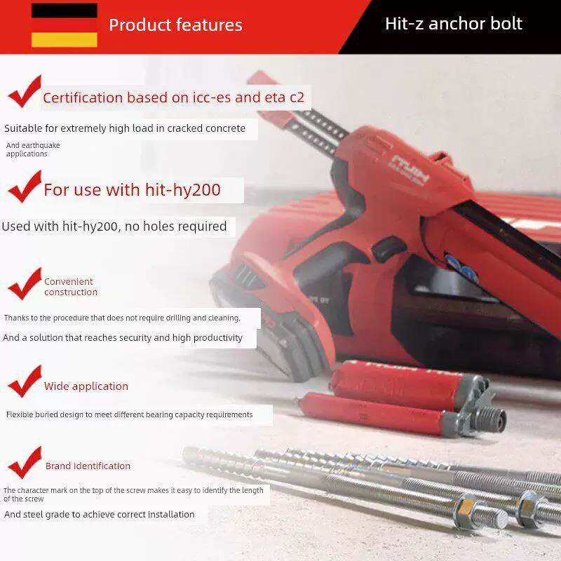 Hilti HIT-CS специальная inverted cone анкеры HIT-Z-F бытовая форма химического анкера HY200 армирующий клей