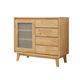 Nordic sideboard against the wall modern simple living room storage cabinet Japanese household solid wood storage tea cabinet storage rack