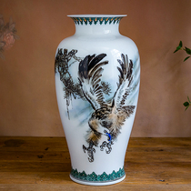 Grand Exhibition Collectible Vase Master Liu Peizhu a direct disciple of Qi Baishi hand-painted light luxury decorative ornaments
