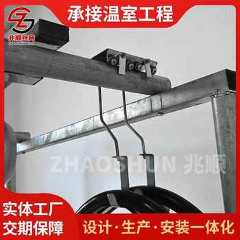 Sprinkler irrigation greenhouse intelligent equipment greenhouse mobile sprinkler irrigation double-track seedling raising automatic machine greenhouse glass seedling raising