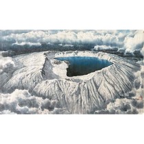 Living room decoration collection of Paektusan Tianchi by Li Dongjun a meritorious painter of Korean landscape and traditional Chinese painting in 2019