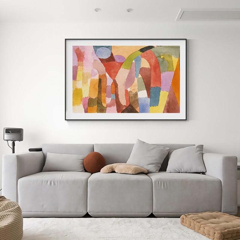 Ralph Lauren Polo Club Famous Painting Horizontal Version Living Room Sofa Background Wall Decorative Painting Abstract Art