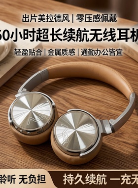 勒姆森hb65s 头戴式无线蓝牙耳机女生毕业礼物复古穿搭美拉德风