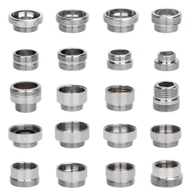 Faucet Adapter Aerator 1618242628 Internal and External Thread 20 Coarse Thread Conversion 22mm Fine Thread Reducer Adapter