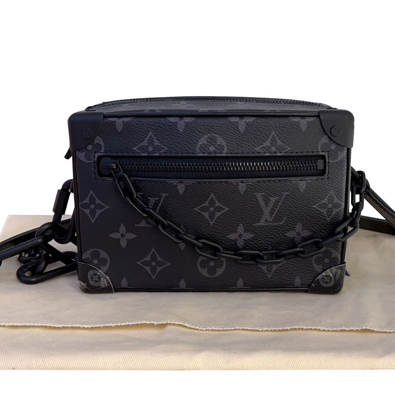 【 30% off Instant Purchase 】99% New Lv Louis Vuitton Soft Trunk Black Box Chip Edition Men's Crossbody Bag