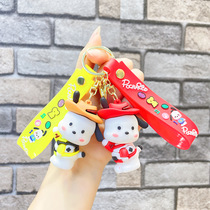 Variety of Pacha dog creative keychain cute gift pendant pendant key ring doll backpack key chain