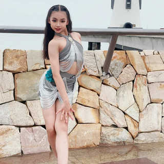 洛利塔夏季儿童高端网红表演练习套装少儿训练拉丁舞蹈女童练功服