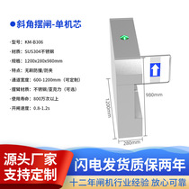 Original factory production of residential pedestrian passage gates office building face recognition gates passage gates intelligent anti-collision small swing gates