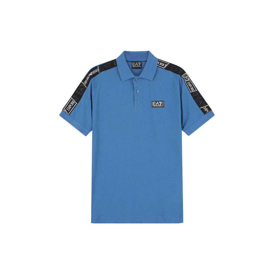 EMPORIO ARMANI/阿玛尼 SS23 EA7系列 撞色饰带标识短袖Polo衫