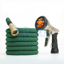 Amazon garden high pressure magic hose 3 times telescopic water pipe gardening multifunctional water gun foreign trade source
