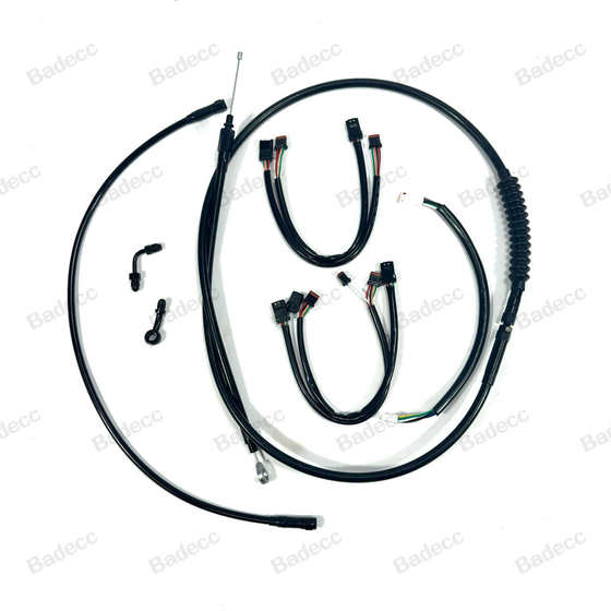 할리 소프트 테일 스트리트 전투기 획기적인 Luwei St Fatty Heirs High Handle Cable Braking Clutch Oil Pipe Extension Cable