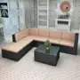 Sofa ngoài trời trong nhà và ngoài trời ban công sân vườn giải trí bàn cà phê kết hợp đồ nội thất giả mây mây cafe nhà hàng trà - Nội thất siêu thị xe đẩy siêu thị