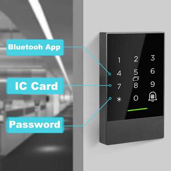 Tongtong lock hotel smartphone app open door swipe card password metal access control all-in-one machine nfc access control attendance