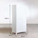 Balcony cabinet multi-layer bedside table storage cabinet clip cabinet bedroom toy storage cabinet iron household steel