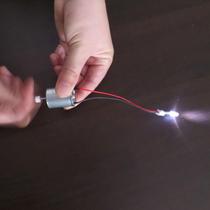 Micro hand generator with LED gear mini power generation model wind power DIY technology experiment small production accessories