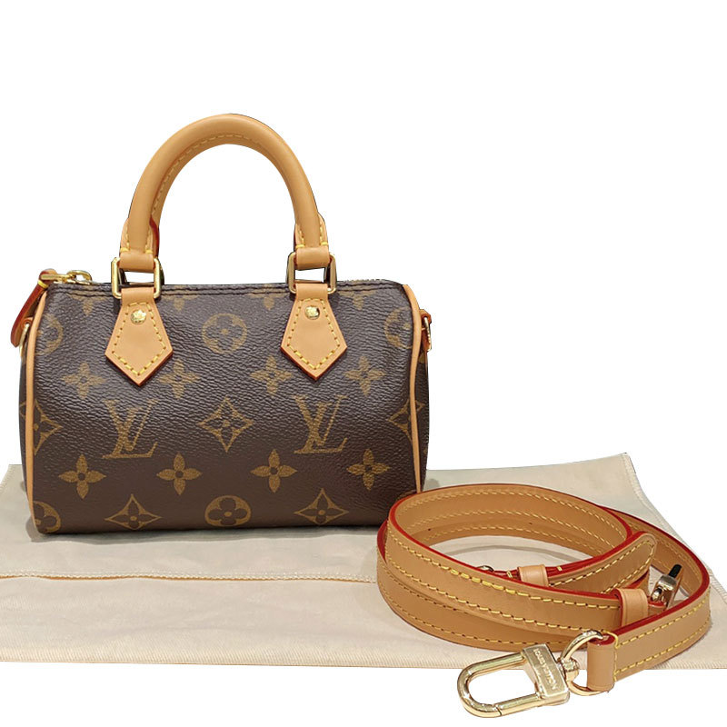 [Brand New] Lv Louis Vuitton Speedy Nano Mini Classic Women's Handbag Shoulder Bag