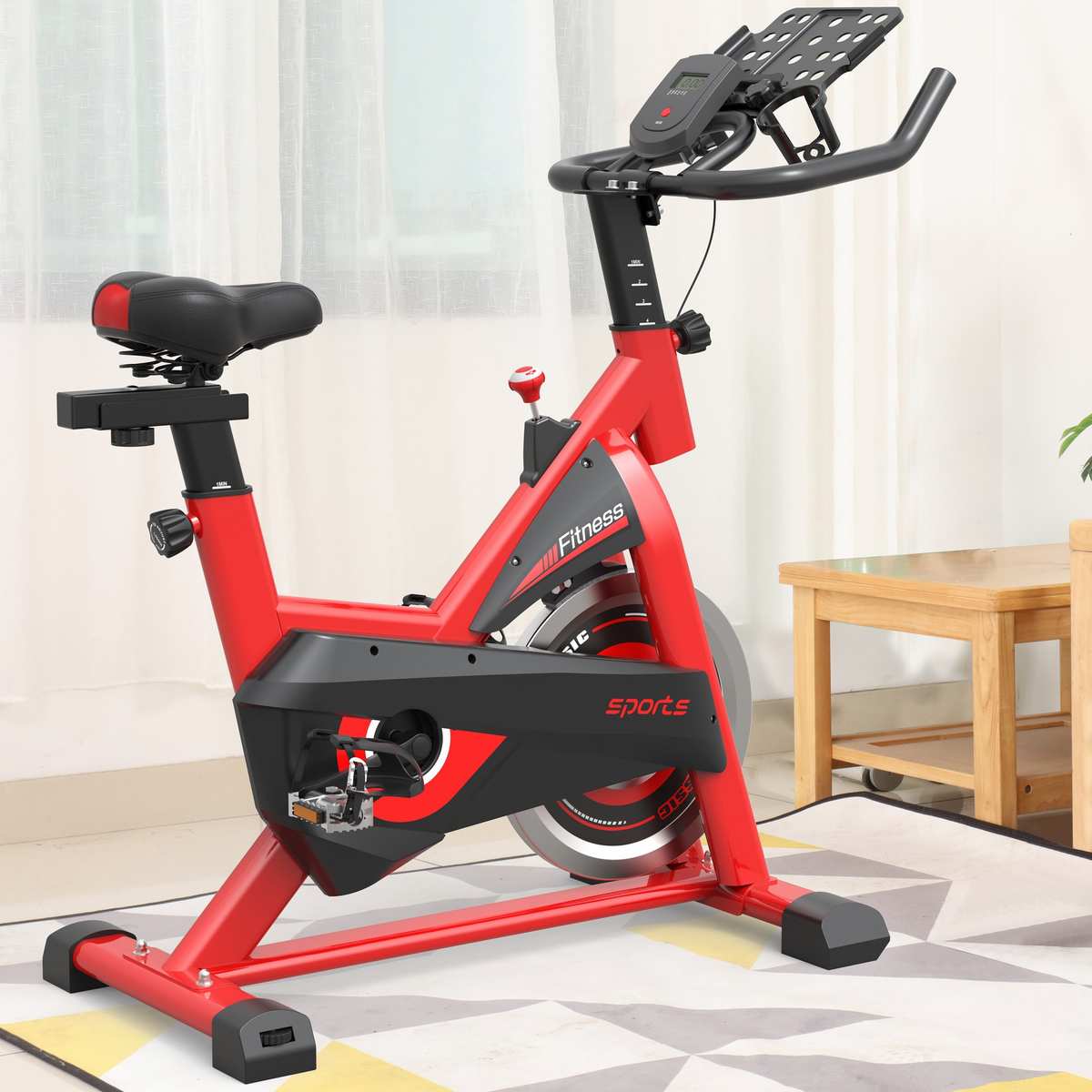Bicycle silent pedal home large dynamic giant fitness equipment magnetically controlled weight sports aluminum alloy equipment bicycle long-lasting
