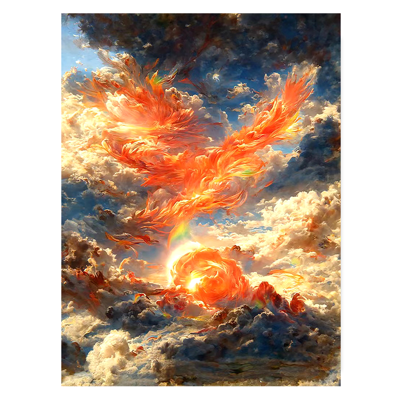 (new product ex-gratia pick-up) New generation illustrator Mews (bath fire phoenix) Healing Ensemble Limited Edition Painting-Taobao