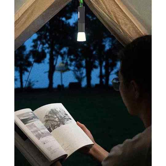 New Little Monkey Strong Light Flashlight Outdoor Multi-Functional Mountaineering Hook Camping Work Light White Laser Flashlight