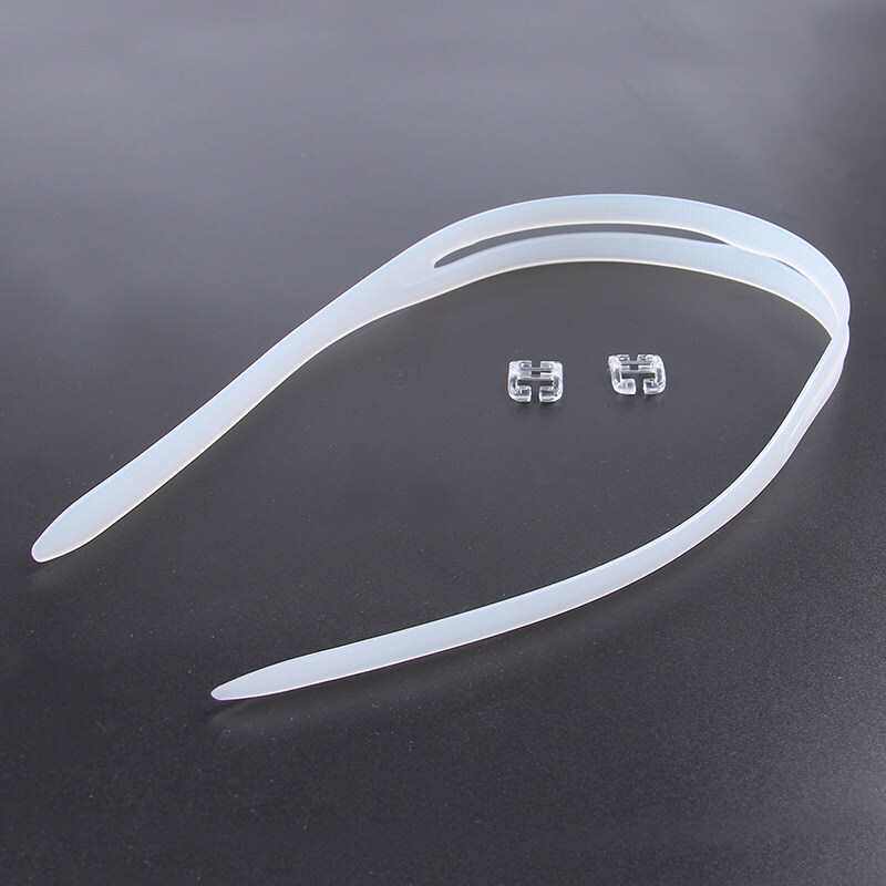 Swimming glasses strap accessories universal silicone swimming goggles with day buckle swimming goggles with replacement adjustment white