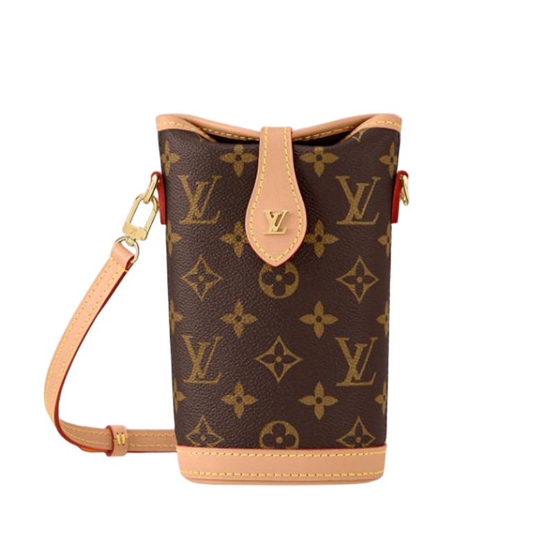 Brand New Lv Louis Vuitton Mini French Fries Bag with Monogram Pattern, Single Shoulder Crossbody Bag for Women