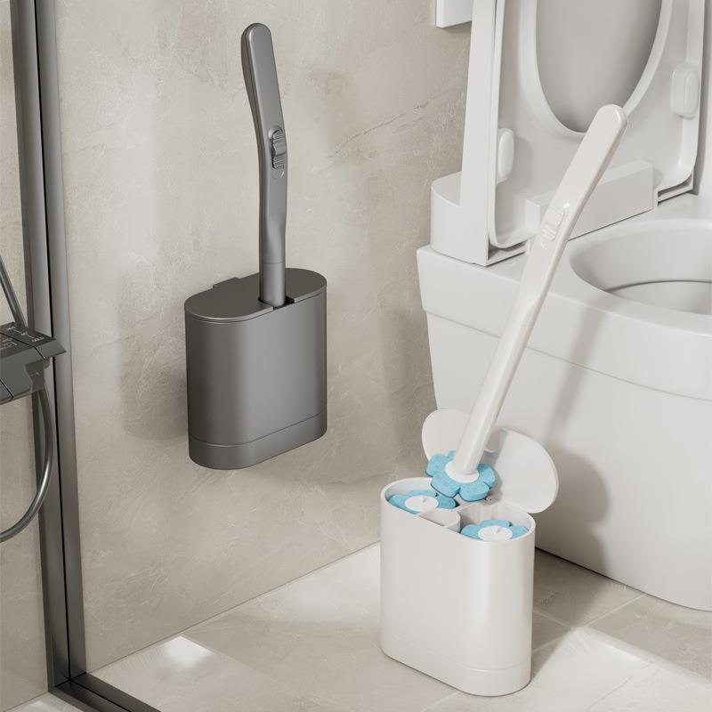 Bathroom Toilet Brush Set for Home Use, No Dead Corners, Wall-Mounted Toilet Cleaning Tool
