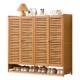 Tall Standing Shoe Cabinet with Cover, Light Luxury and High-End Feel, for Home Entryway, Large Capacity, Odor-Proof